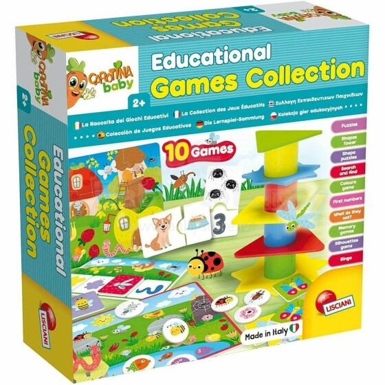 Lisciani Giochi Educational Games Art.80243 Komplekts:10 attīstošas spēles