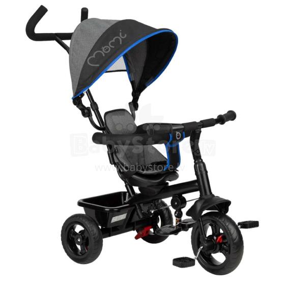 Momi Iris  Art.132007 Cobalt Bērnu trīsritenis ar rokturi un jumtiņu 5 vienā