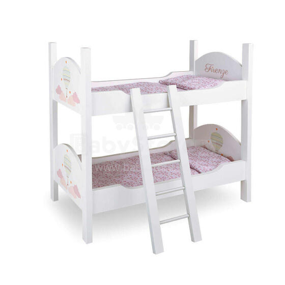 Arias Doll Bed Art.AR21543 Кукольная двухэтажная кроватка с постельным бельём