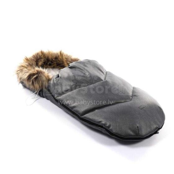 Junama Glitter Footmuff Art.132171 Grey   Стильный конверт/спальный мешок в коляску