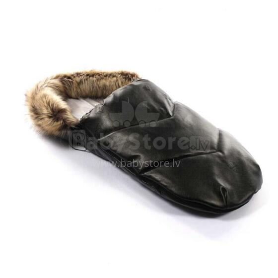 Junama Glitter Footmuff Art.132173 Black   Стильный конверт/спальный мешок в коляску
