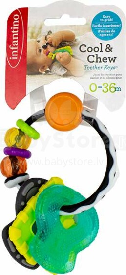 INFANTINO Grabulis, kožamā rotaļlieta, Atslēgas