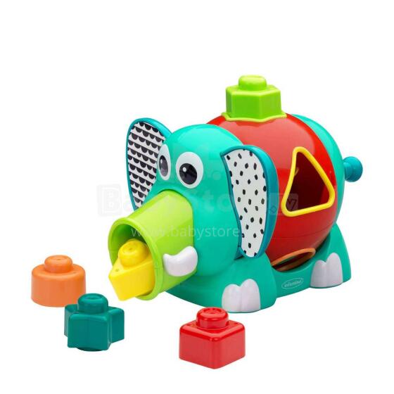 Infantino Shape Sorter Art.306912 Formu šķirotājs Zilonītis