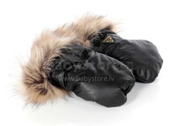 Junama  Gloves  Art.132240 Black Silta roku mufta-cimdi