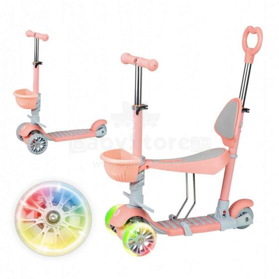 Qkids ILI Scooter Art.HUBA00018 Peach Skrejritenis 3 in1