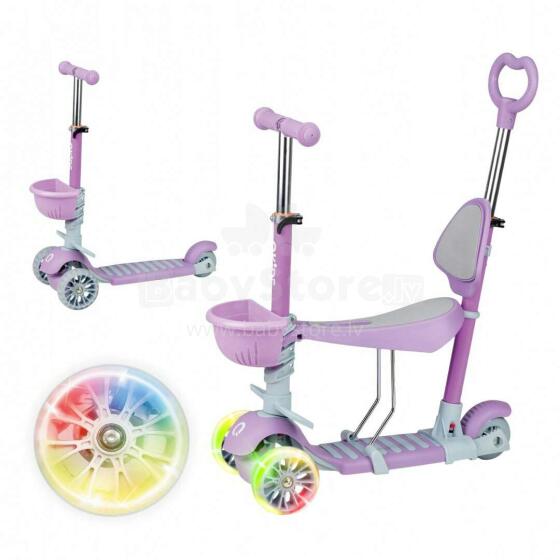 Qkids ILI Scooter Art.HUBA00017 Purple Skrejritenis 3 in1