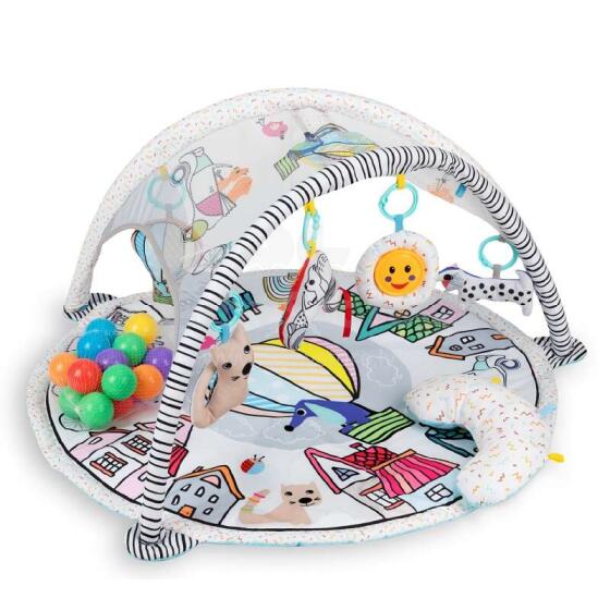 Momi Qkids Playmat City Art.MAED00004  Развивающий коврик  с игрушками