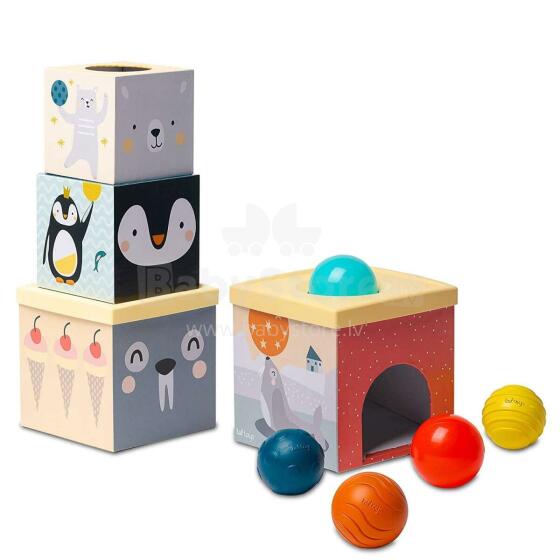 Taf Toys North Pole Ball Drop Stacker Art.248910 Attīstošais sorteris/piramīda