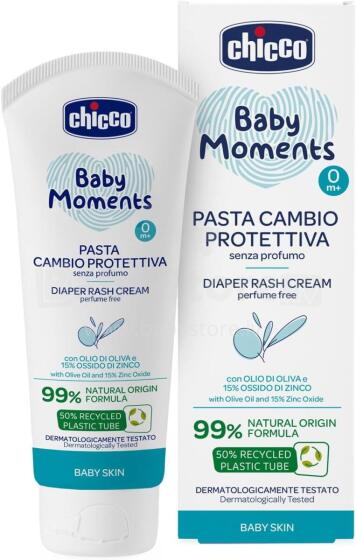 Chicco Baby Moments Diaper Cream Art.132600 Крем под подгузники против опрелостей,100мл