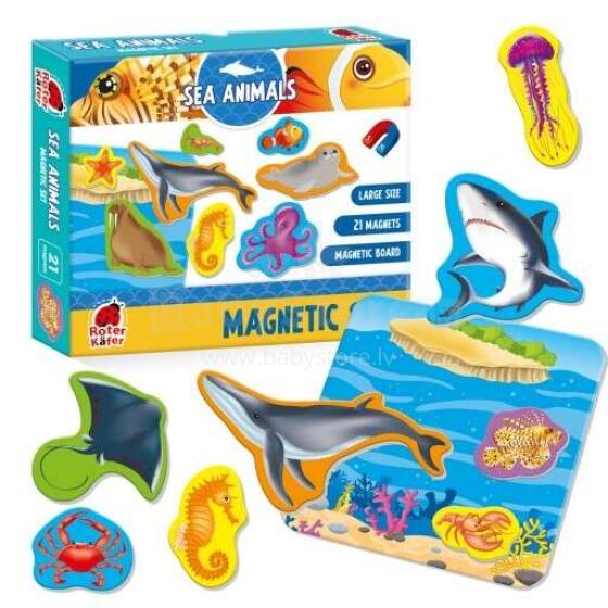 Roter Käfer  Magnetic Puzzle Sea Life Art.RK2090-05 Puzle ar magnētiem Jūras dzīvnieki (Vladi Toys)