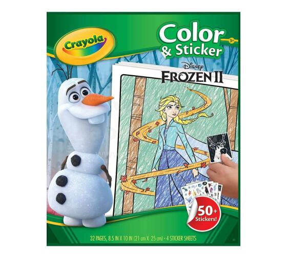 CRAYOLA FROZEN 2 Krāsojamā grāmata ar uzlīmēm