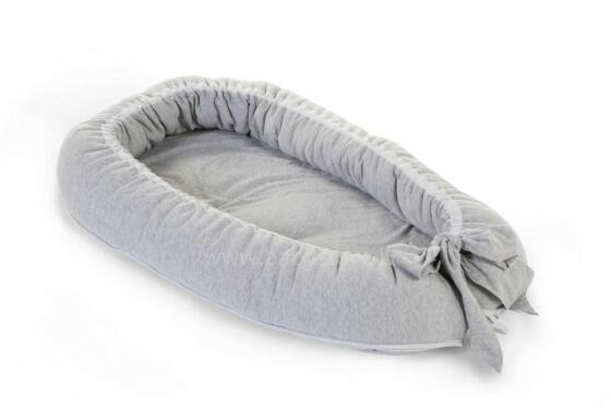 Childhome Babynest  Art.CCBNJERGR Jersey Grey Ligzdiņa - kokons jaundzimušajiem Babynest