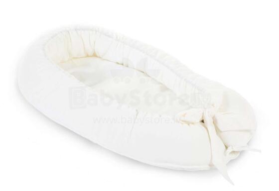 Childhome Babynest  Art.CCBNJEROW Jersey Off White Ligzdiņa - kokons jaundzimušajiem Babynest
