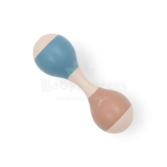 Jollein Maracas Art.119-001-66022 Blue Muzikāla koka rotaļlieta marakasi
