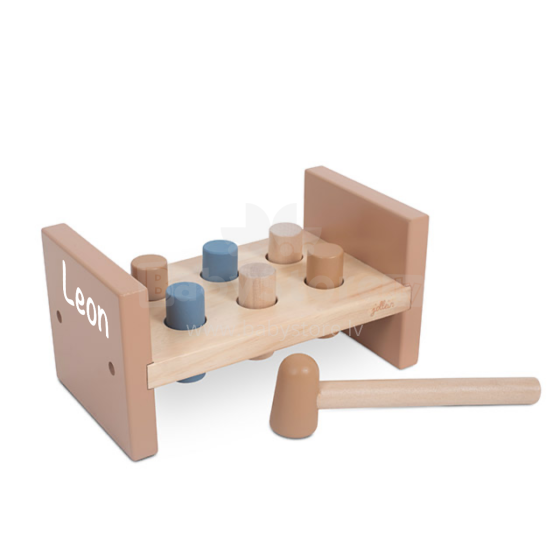 Jollein Hammer Toy  Art.118-001-66022 Blue Деревянная развивающая игрушка c молоточком
