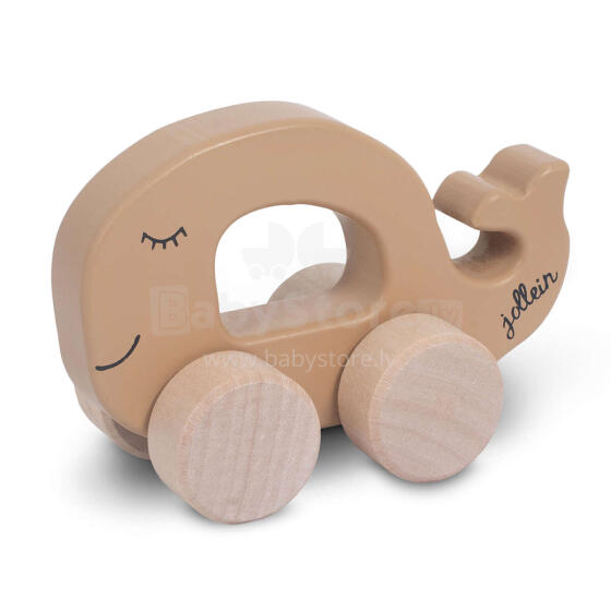 Jollein Wooden Toy Car Art.112-001-66023 Caramel  Детская деревянная игрушка на колёсиках
