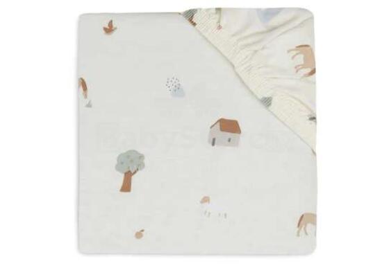 Jollein Jersey Caramel Art.511-507-66079 palags ar gumiju 60x120cm