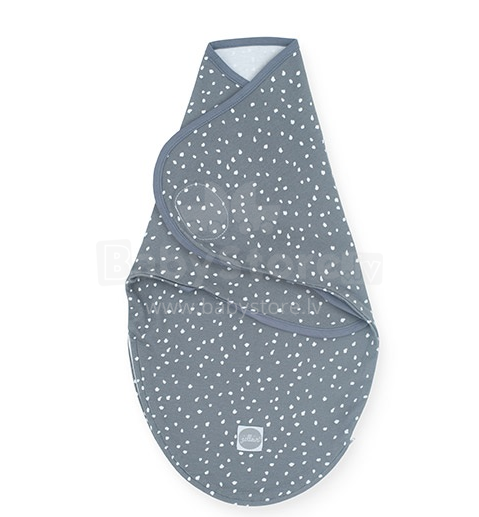 Jollein Wrapper Spickle Grey Art.047-547-66002  Хлопковая пелёнка для комфортного сна, пеленания 3,2 кг до 6,4 кг.
