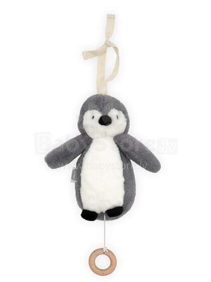 Jollein Musical Pinguin Art.043-001-65369 Storm Grey Подвесная музыкальная игрушка на  коляску/кроватку