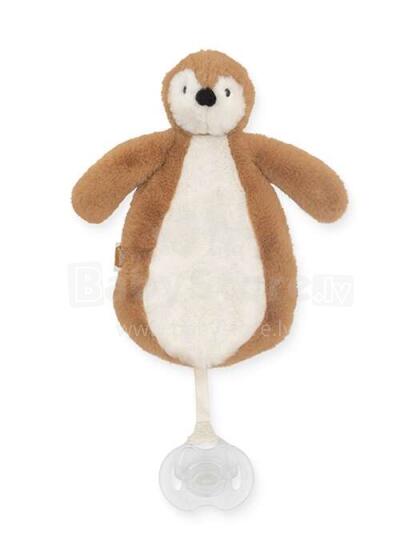 Jollein Pacifier Cloth Penguin Art.031-594-65363  Mīkstais  klipsis bērnu knupītim