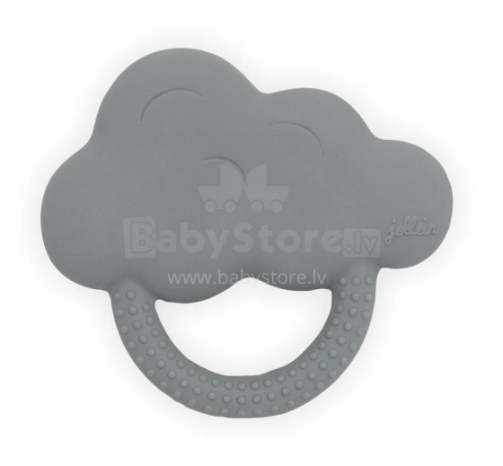 Jollein Teether Rubber Art.101-001-00094 Storm Grey  Kožamā rotaļlieta