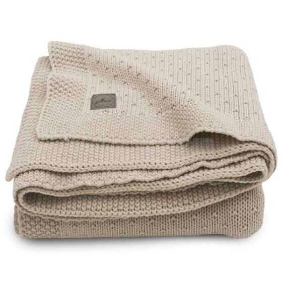 Jollein Bliss Blanket Art.516-522-65352 Nougat Dabīgas kokvilnas pleds 100x150cm