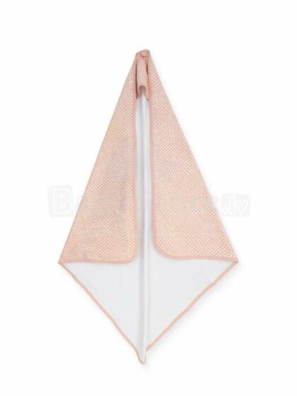 Jollein Bathcape  Art.534-836-65344 Pale Pink    Детское полотенце с капюшоном 75x75см