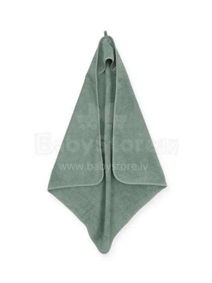 Jollein Bathcape  Art.534-514-00095 Ash Green   Детское полотенце с капюшоном 75x75см