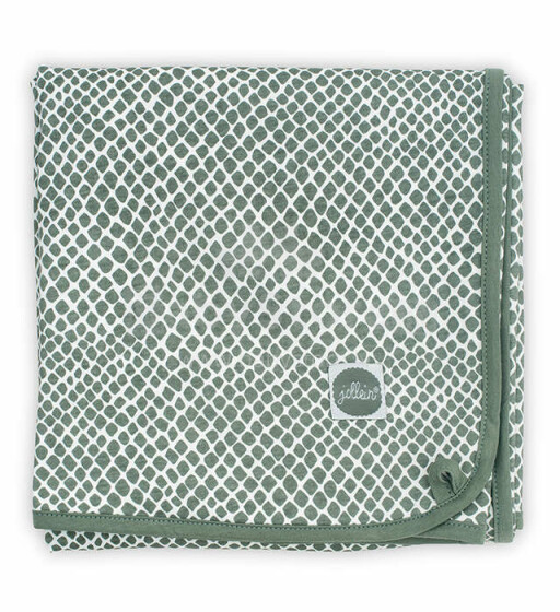 Jollein Jersey Blanket Art.513-511-65350 Ash Green  Хлопковое одеяло/плед 75x100см