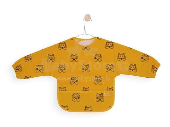 Jollein Waterproof Bib  Art.029-869-65282 Mustard  Bērnu lacīte / priekšautiņš  ūdensnecaurlaidīgs ar piedurknēm