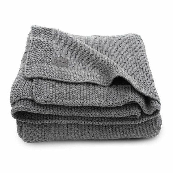 Jollein Bliss Blanket Art.516-511-65354 Storm Grey  Хлопковое одеяло/плед 75x100 см