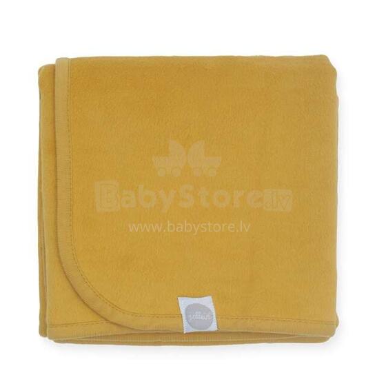 Jollein Cotton Blanket Art.514-511-65316 Mustard  Dabīgas kokvilnas pleds 75x100cm