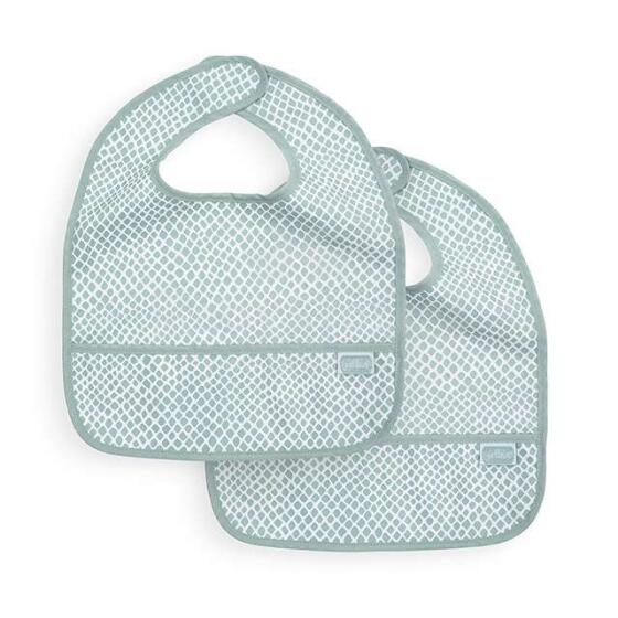 Jollein  Bib Waterproof Art.029-864-65345 Soft Green  Детский слюнявчик водонепроницаемый,2 шт