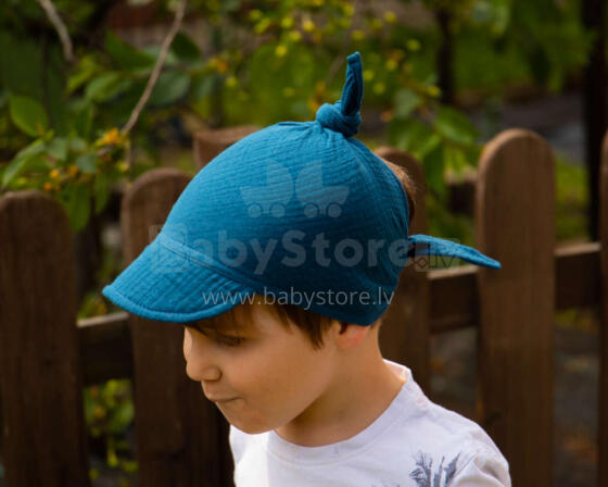Baby Love Muslin Headband Art.132738 Turquoise  Детская муслиновая  шапка-косынка/платочек