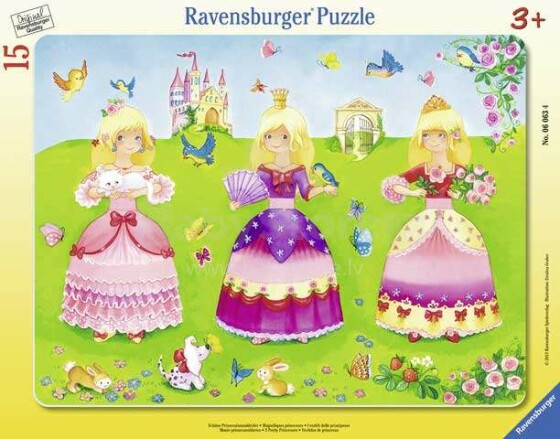 Ravensburger Puzzle Princess Art.R06063  Пазл Принцессы, 15шт.