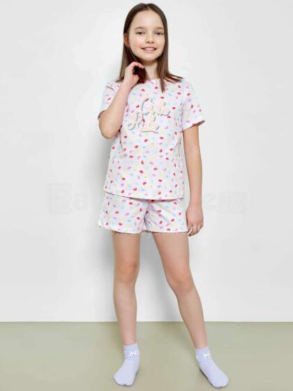 NORD TEXTILE Pyjama Art.567727 bērnu kokvilnas pidžama krēkliņš+šorti