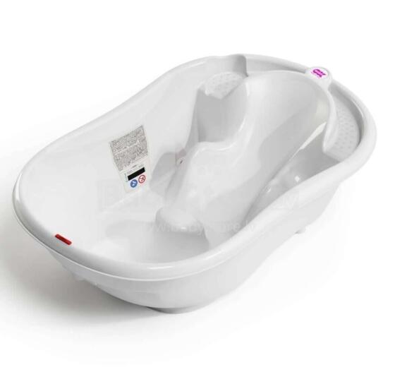 OK Baby Onda Art.38231600 Bianco Bērnu vanniņa ar termometru