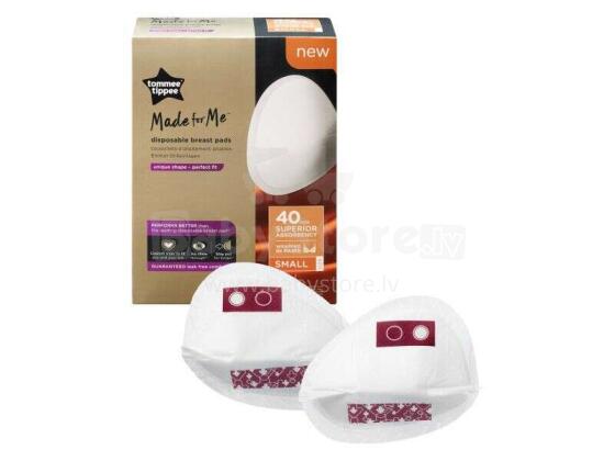 TOMMEE TIPPEE krūšu paliktņi 40 gab, small, white 423629
