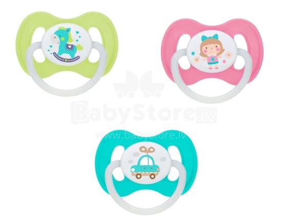 CANPOL BABIES silikona māneklītis, simetrisks TOYS, 0-6m, 23/291