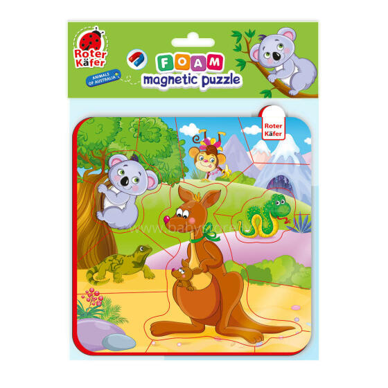 Roter Käfer Foam Magnetic Puzzle Art.RK5010-09 mīkstā, magnētiska puzle   (Vladi Toys)