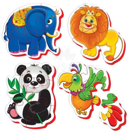 Roter Käfer Baby Puzzle Art.RK6010-04  Bērnu puzzle Zoo (Vladi Toys)