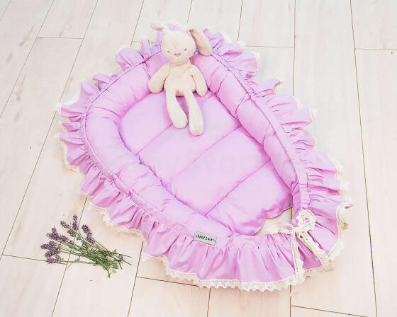 La Bebe™ Babynest Art.133392 Violet Ligzdiņa - kokons jaundzimušajiem
