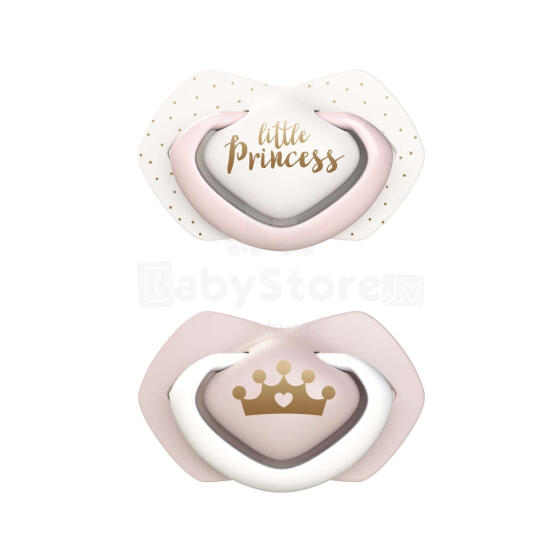 CANPOL BABIES silikona māneklītis, simetrisks ROYAL BABY, 6-18m, 2 gab, 22/651_pin