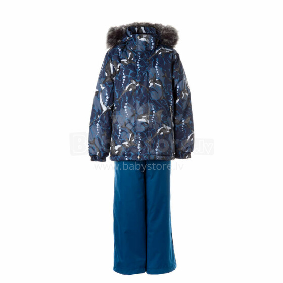 Huppa '22 Dante 1 Art.41930130-13386  šilta kūdikių žieminė šiltų kostiumų striukė + kelnės