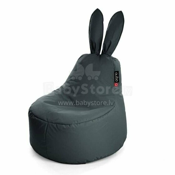 Qubo™ Baby Rabbit Graphite POP FIT sēžammaiss (pufs)