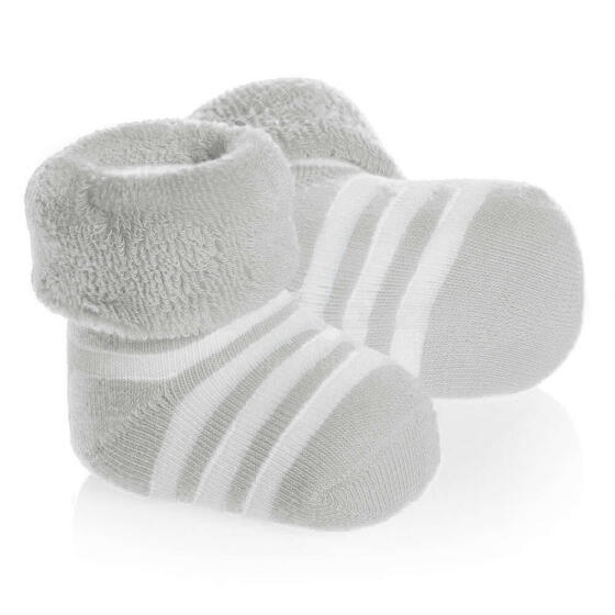 La bebe™ Natural Eco Cotton Baby Socks Art. 134613 Beige-Grey Dabīgas kokvilnas mazuļu zeķītes/zekes [made in Estonia]