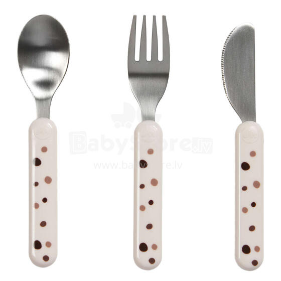Done by Deer Cutlery Set Art.236825 Dots Powder  Galda piederumi (3gb)
