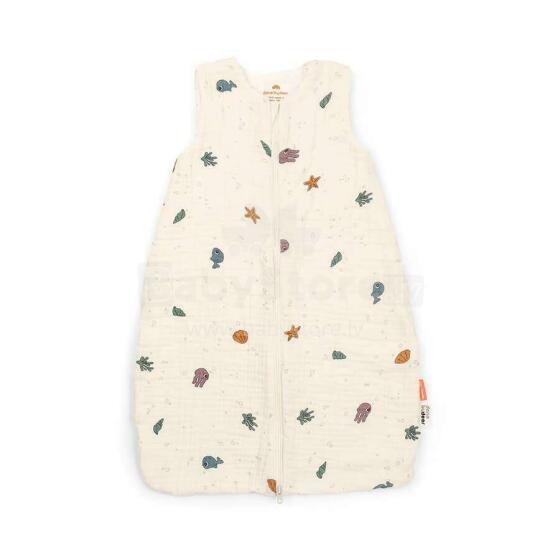 Done by Deer sleepy bag TOG 1.0 Sea Friends 70 cm Beige
