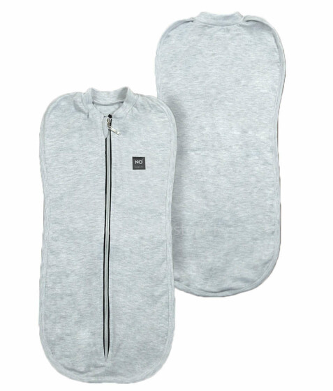 La Bebe™ NO Swaddle Up Art.134813 Grey   Хлопковая пелёнка для комфортного сна/пеленания 3,2 кг до 6,4 кг.
