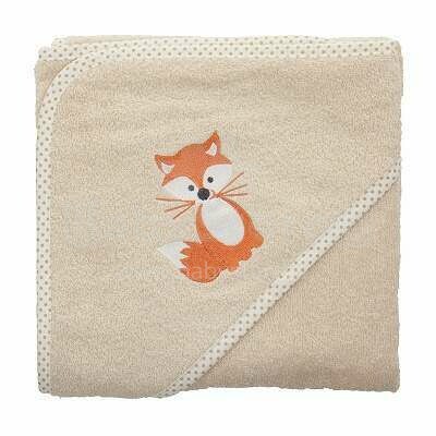 Fillikid Fox Art.1032-09  Махровое полотенце с капюшоном 75 х 75 см